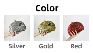 Detailed comparison of vintage beaded evening bags in silver, gold, and red colors