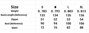 Size chart showing S-XL measurements and weight for the halter sleeveless maxi dress