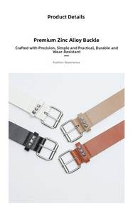Flat lay of punk leather belts with zinc alloy buckles and pyramid stud decorations