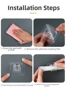 Step-by-step installation guide for self-adhesive curtain rod brackets without drilling