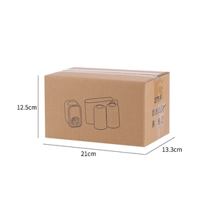 Creamy white wall-mounted toothpaste squeezer packaging box with dimensions 21x13.3x12.5cm
