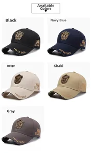 Detailed comparison of multi-color baseball caps with premium 3D embroidery and cotton twill