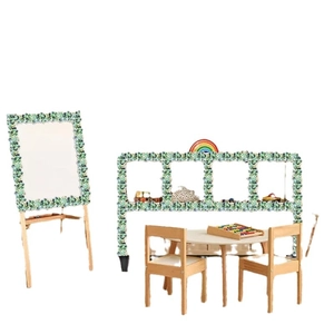 Eucalyptus leaf bulletin board border stickers for classroom wall and furniture decor