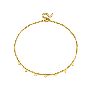 Elegant Titanium Steel Necklace Multiple Heart Star Pendants Fashion Clavicle Chain For Women Minimalist Jewelry