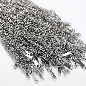 Catena a O da 40 cm in acciaio inossidabile per gioielli con incisione S.STEEL