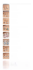 Detailed size and weight chart for luxury pearl and ginkgo leaf dangle earrings collection
