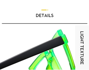 Detail showing the light texture and sturdy hinge of square TR90 anti-blue light glasses