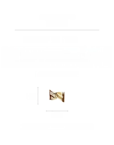 Dettaglio delle dimensioni di 6,5cm e 6,9cm di questo bracciale in metallo irregolare