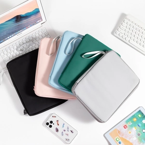 Waterproof PU leather tablet sleeve in five colors with hidden handle for 11 inch iPad