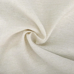 Textured beige linen Valentine's Day pillowcase showing natural fabric weave detail