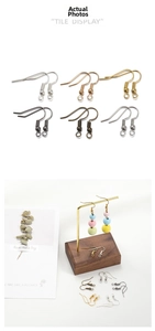 DIY metal earring hooks set in six finishes like gold and silver for jewelry making