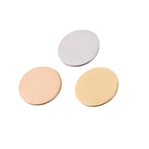 Three-piece set of round concealer and foundation pan refills in assorted skin tones