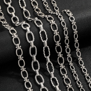 Stainless Steel Jewelry Making Chains For DIY Necklace Bracelet Punk Style Link Chain Non-Fading Materials Components Supplies