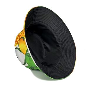 St. Patrick's Day shamrock print reversible bucket hat for holiday and sun protection