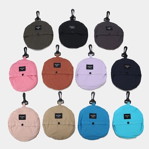 Outdoor packable sun hat storage bags in multiple colors with carabiner clips