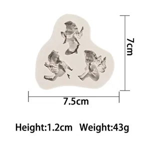 Angel wings silicone mold for DIY bouquet topper, fondant, and aromatherapy plaster crafts