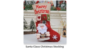 Weihnachtsstrumpf 3D Weihnachtsmann Feiertagsdekoration Geschenktüte Süßigkeitenbeutel
