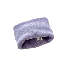 Lavender knitted winter hat for kids with heart logo label in soft double layer acrylic