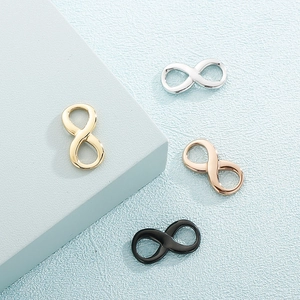 Ciondolo Simbolo Infinito Acciaio Inossidabile Connettore Figura 8 Charms Per Creazione Gioielli DIY Collana Bracciale