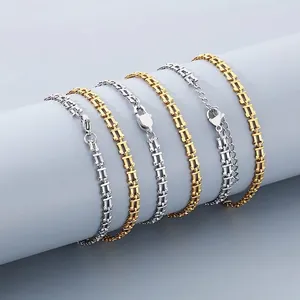 Minimalist Stainless Steel Bracelet For Women Hollow U Shaped Link Chain Geometric Trendy Jewelry Accessories