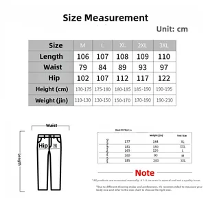 Detailed size chart for men's waffle knit lounge set with height and weight metrics