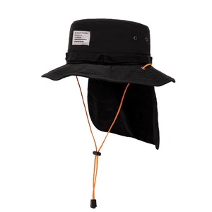 Chapeau de soleil avec protège-nuque et cordon orange pour randonnée et pêche