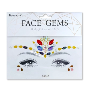 Face Gems FG307 body art decorative stickers with multicolored rhinestones in original pack