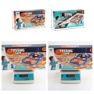 Detailed packaging dimensions and weight measurements for children's tossing game set