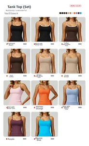 Vue détaillée montrant les options de couleurs pour les ensembles de yoga côtelés femmes