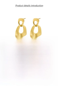 Close-up of S925 sterling silver brushed matte earrings measuring 16mm x 24mm