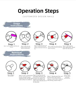 Detailed step-by-step guide for applying and removing almond short press-on nails