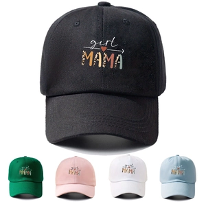 Berretto da Baseball in Cotone da Donna Con Stampa Lettere girl MAMA Leopardo Regolabile Morbido Cappello da Sole Tesa Curva Casual