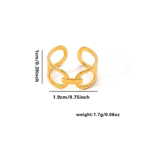 Titanium steel hollow star ring with diamond accents and adjustable sizing parameters