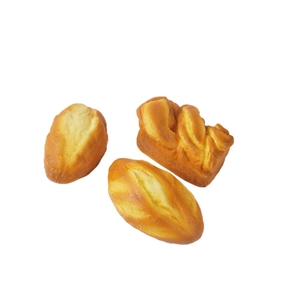 Realistic PU slow rebound artificial bread models for home decor and stress relief toy