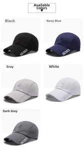 Detailed grid view of lightweight breathable mesh baseball caps in five neutral colors
