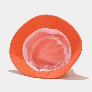 Cute bright orange octopus bucket hat for couples featuring premium cotton and adjustable strap