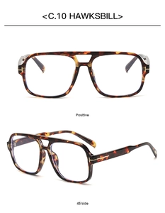 Detailansicht von vorne und 45-Grad-Seite der Schildpatt-Sonnenbrille mit Metallscharnier