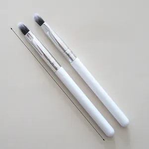 Macro detail of the 92mm round head silicone lip brush with a soft fiber bristle tip