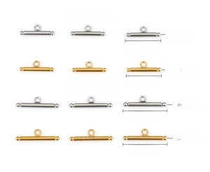 Detailed size specifications for stainless steel OT toggle clasps for DIY jewelry making