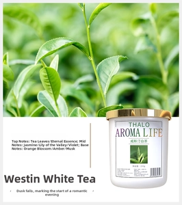 Detailed aroma profile of Westin White Tea solid car fragrance with base notes