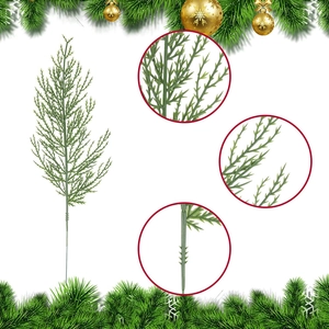 Rami di pino artificiali realistici per ghirlande di Natale e decorazioni festive