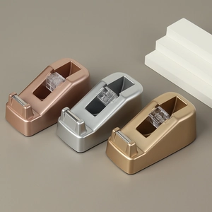 Nordic Light Luxury Desktop Klebebandabroller Robustes Metallic Finish Manueller Klebebandschneider Bürobedarf