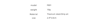 Detailed specifications of F801 C-shaped titanium steel earrings with drip oil finish