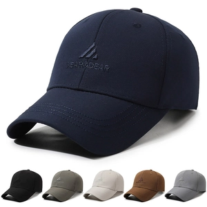 Unisex Baseball Cap Cotton Polyester 3D Letter Embroidery Adjustable Sporty Sun Hat Casual Outdoor Breathable