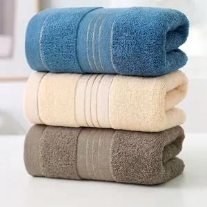 Highly Absorbent Cotton Towel Soft Thickened Face Cloth For Bathroom Decorative Jacquard Embroidery Elegant Modern Pattern
