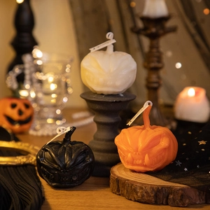 Halloween Scented Candle Pumpkin Ghost Shape Mixed Soy Wax Decorative Fragrance Ornament Party Favors Holiday Decor