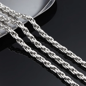 Catena In Acciaio Inossidabile Per Creazione Di Gioielli Fai Da Te Collana Bracciale Metallo Lucido