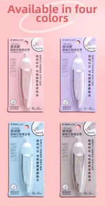 Detail showing retractable correction tape in 4 colors with 5mm x 6m PET film core