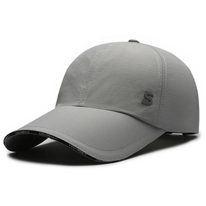 Unisex Quick Drying Baseball Cap Outdoor Sun Protection Sport Hat With S Logo And Letter Print Adjustable Breathable Sun Visor
