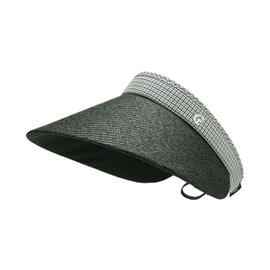 Foldable outdoor sun visor hat for women with UV protection and stylish color stitching